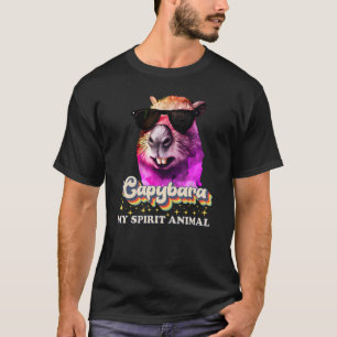 Capybara is My Spirit Animal Capybara Sunglasses R T-Shirt