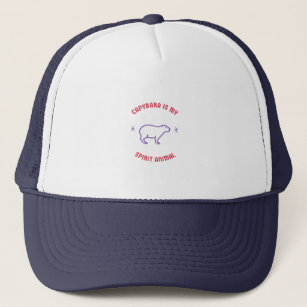 capybara  is my spirit animal trucker hat
