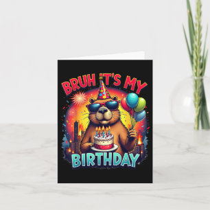 Capybara Kaiju Birthday Party Japan Monster Capyzi Card