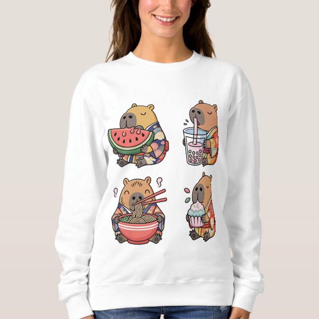 Capybara-kun loves Japan Sweatshirt (Front)