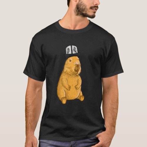 Capybara Kyrgyzstan Hat T_Shirt