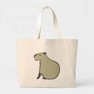 capybara large tote bag