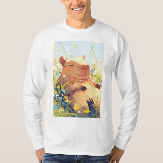 Capybara Lazy Days T-Shirt (Front)