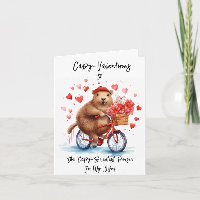 Capybara Love Card (Front)