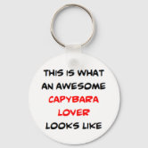 Cute Capybara Personalized Keychain, Zazzle in 2023