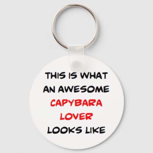 capybara lover awesome keychain