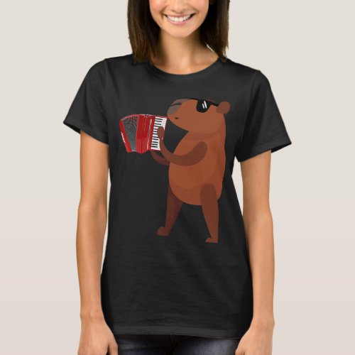 Capybara Lover Funny Capybara Wearing Sunglasses P T_Shirt