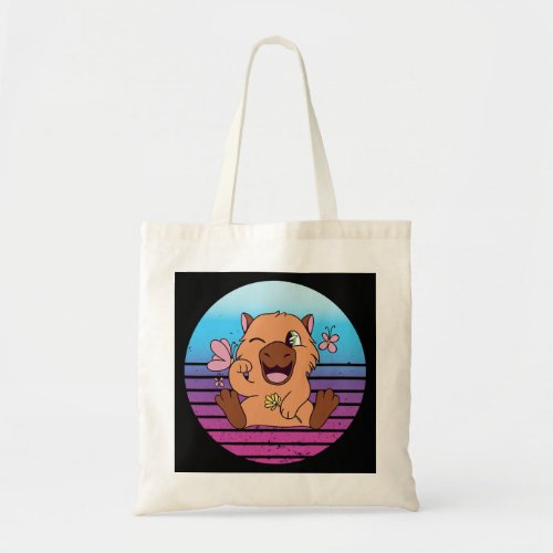 Capybara Lover Rodent Animal Capybara Sunset Capyb Tote Bag