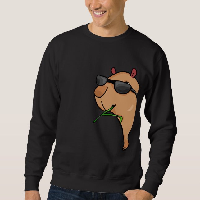 Capybara Lover Women Capybara Gift Men Capybara Sweatshirt (Front)
