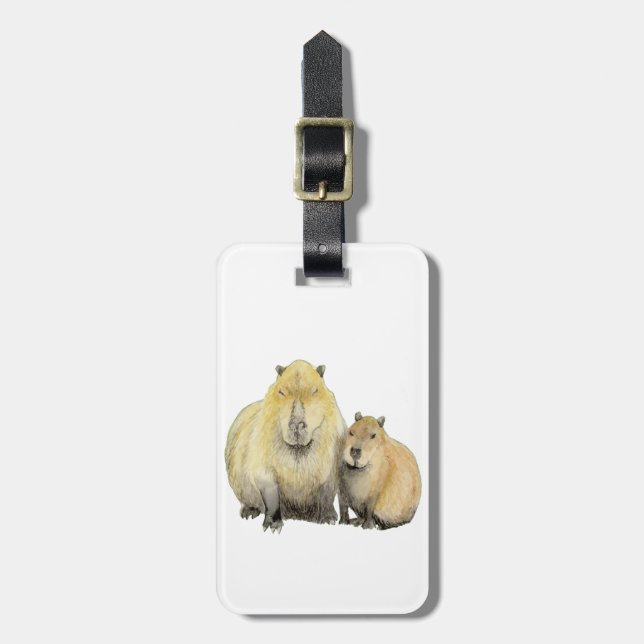 Capybara Luggage Tag (Front Vertical)