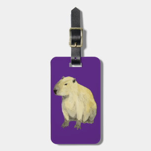 Capybara Luggage Tag