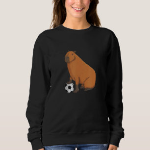 Capybara Meme Soccer player with Football Sweatshirt