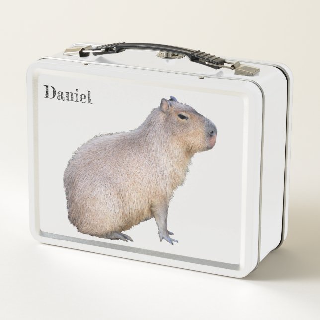 Capybara Metal Lunch Box (Back)