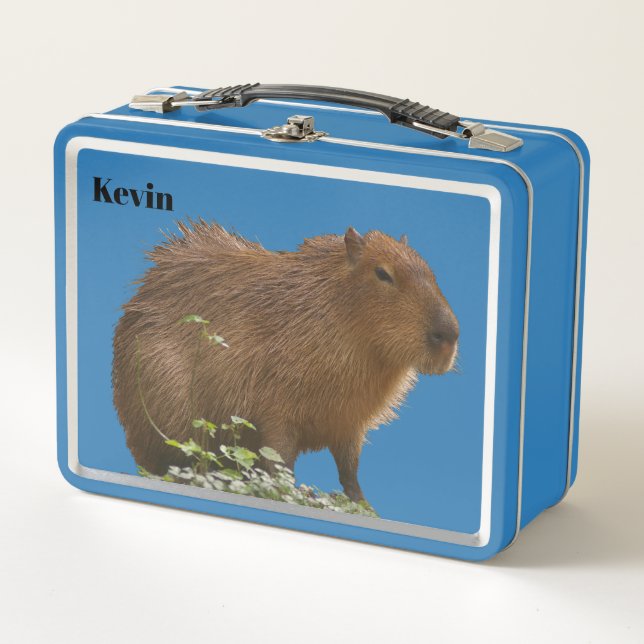 Capybara Metal Lunch Box (Front)