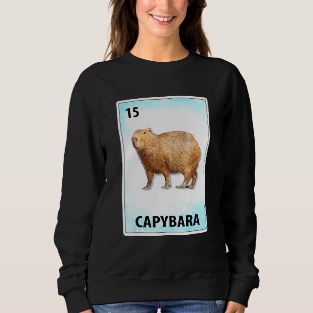 Capybara Mexican Cards Sweatshirt (Front)