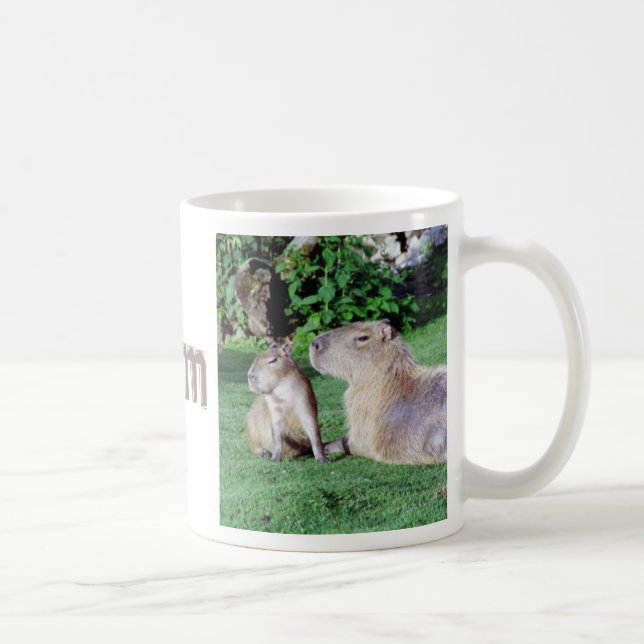 Capybara Mom and Son Mug (Right)