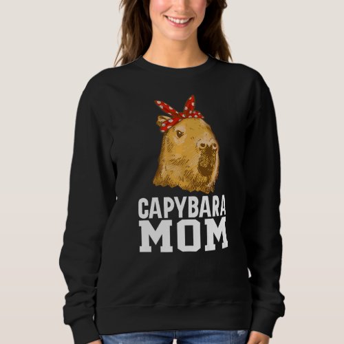 Capybara Mom  Capibara Sweatshirt