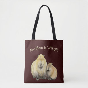 Capybara Mom Tote Bag