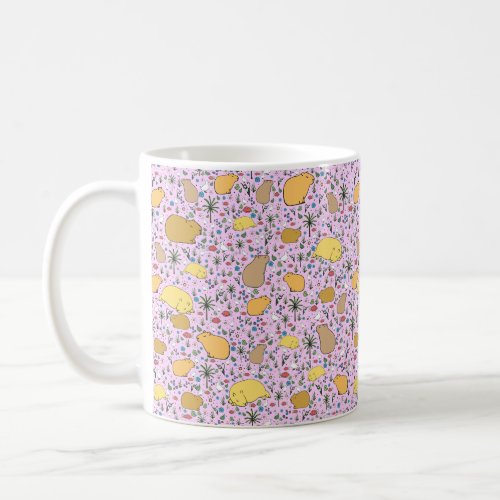 Capybara Mug Pink Coffee Mug