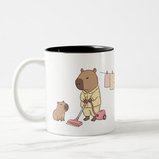 Capybara Mum Mug | Cute & Cozy Gift for Capybara  (Left)