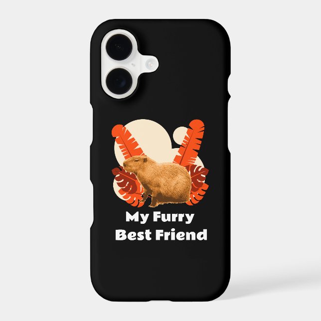 Capybara My Furry Best Friend iPhone Case (Back)