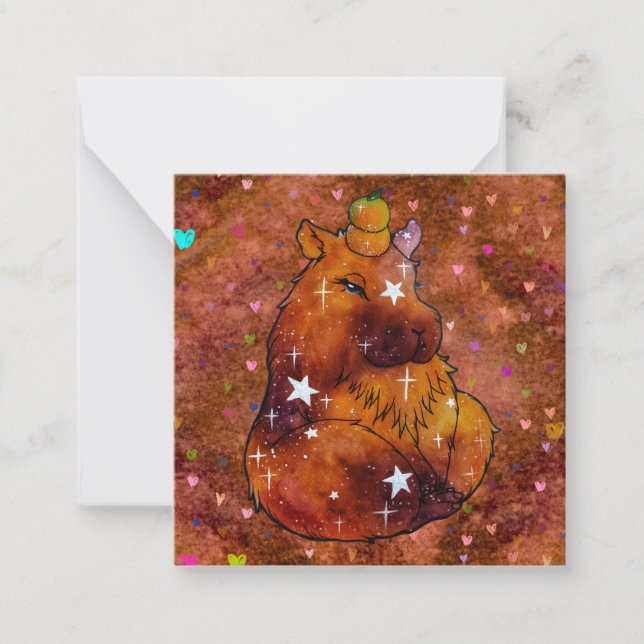 Capybara named Dream Note Card (Front)