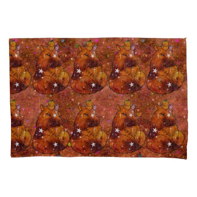 Capybara named Dream Pillow Case (Front)