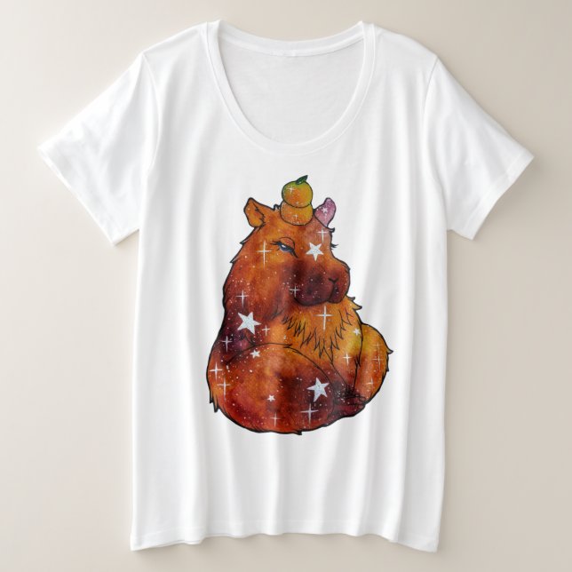 Capybara named Dream Plus Size T-Shirt (Design Front)