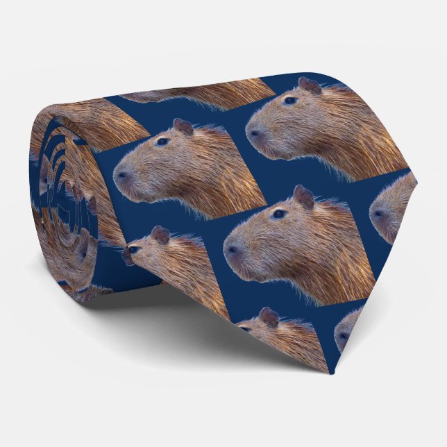 Capybara Neck Tie (Rolled)