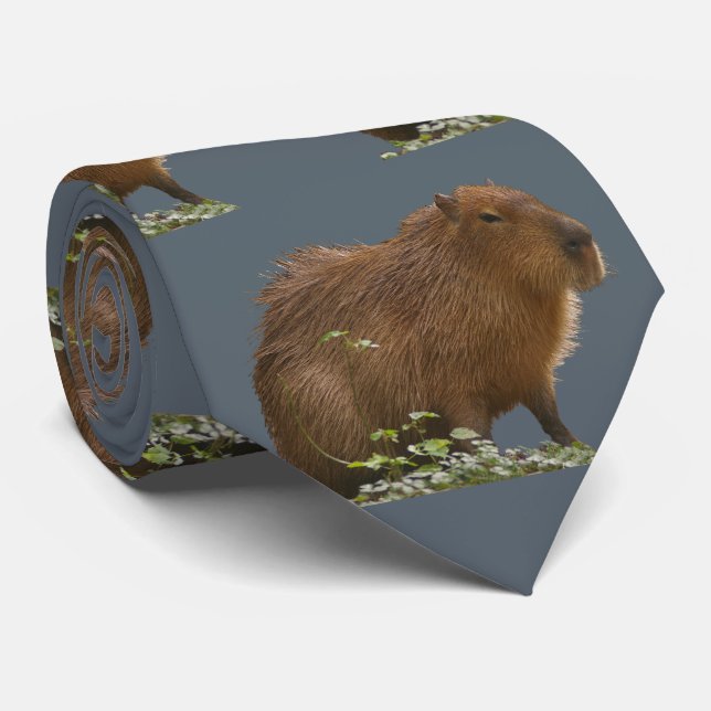 Capybara Neck Tie (Rolled)