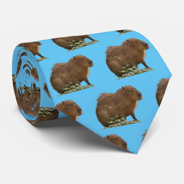 Capybara Neck Tie (Rolled)