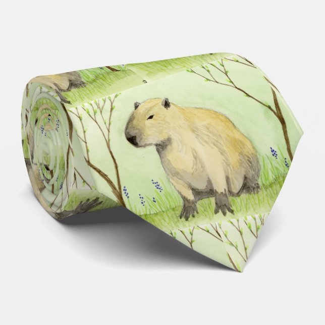 Capybara Neck Tie (Rolled)