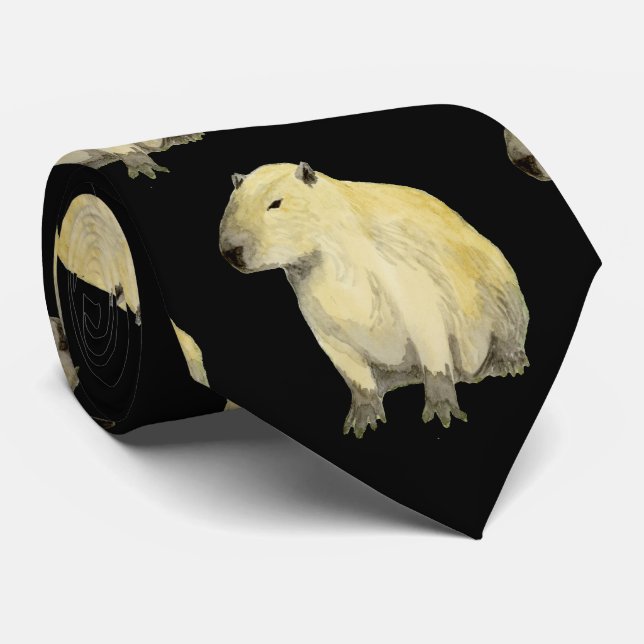 Capybara Neck Tie (Rolled)