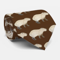 Capybara Neck Tie