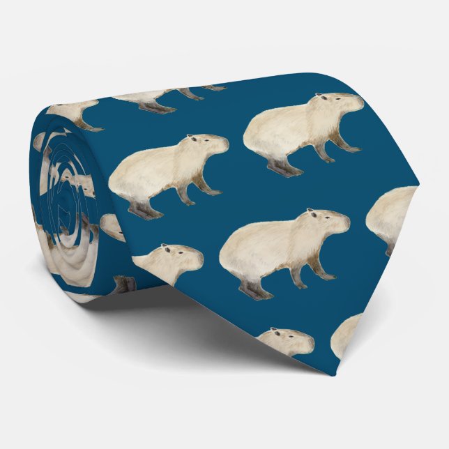 Capybara Neck Tie (Rolled)