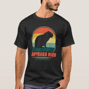 Capybara Nerd Cute Animal Rodent Capybara Pet Ow T-Shirt