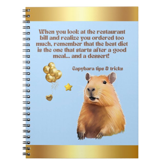 CAPYBARA NOTEBOOK- 7 NOTEBOOK (Front)