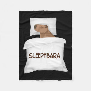 Capybara Official Sleep Pajamas Nightgown Sleepyba Fleece Blanket