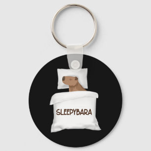 Capybara Official Sleep Pajamas Nightgown Sleepyba Keychain