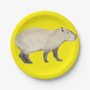 Capybara Paper Plates
