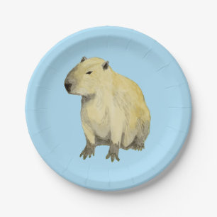 Capybara Paper Plates