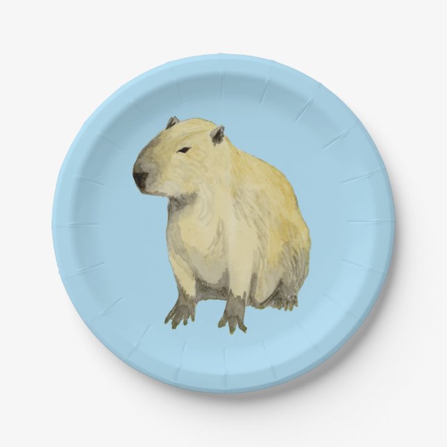 Capybara Paper Plates (Front)