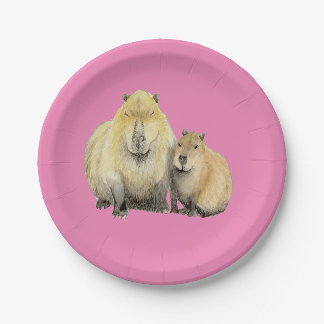 Capybara Paper Plates (Front)