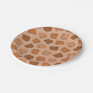 Capybara Paper Plates