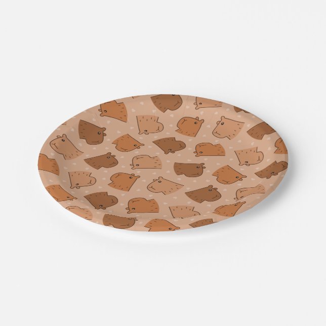 Capybara Paper Plates (Angled)