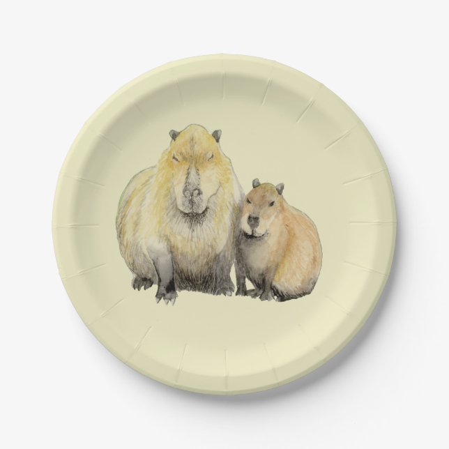 Capybara Paper Plates (Front)