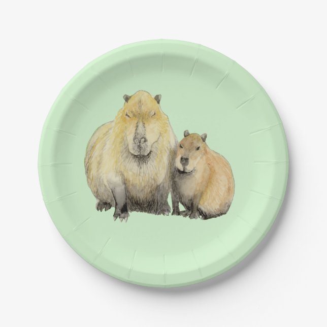 Capybara Paper Plates (Front)