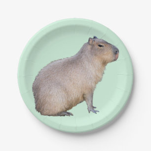 Capybara Paper Plates