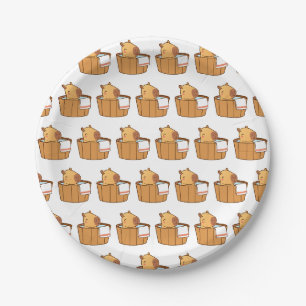 Capybara Paper Plates   Cute Animal Party 