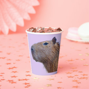 Capybara Paper Plates Paper Cups